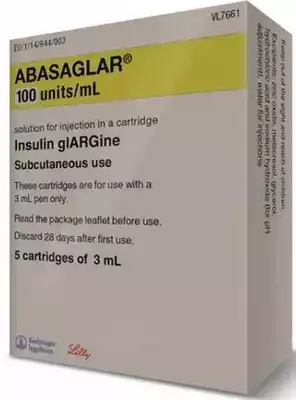 Abasaglar Kwikpen100IU/ml SC Injection