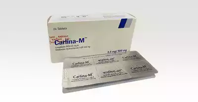 Carlina-M Tablet 2.5mg+500mg
